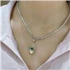 Image 6 : 18K Gold Teardrop Emerald Pendant