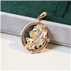 18K Gold Animal Medallion Pendant