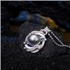18K Gold Black Pearl Starry Pendant