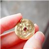 Image 3 : 18K Gold Ruby Medallion Pendant
