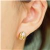 Image 4 : 18K Gold Diamond Chanel-Style Earrings