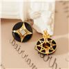 Image 3 : 18K Gold Onyx Earrings