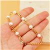 Image 4 : 18K Gold Pearl Bracelet