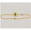 Image 2 : 18K Gold Emerald Bracelet