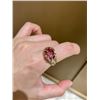 Image 7 : 18K Gold Tourmaline Diamond Ring