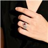 Image 4 : 18K Gold Unheated Ruby Ring