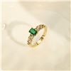 18k Gold Emerald Ring
