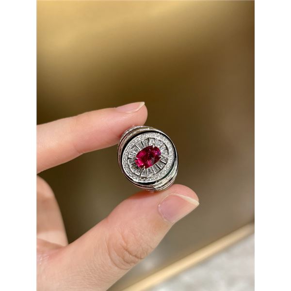 18k Gold Unheated Ruby Ring