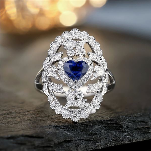 18k Gold Sapphire Ring