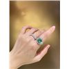 Image 5 : 18k Gold Tourmaline and Diamond Ring