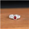 Image 3 : 18k Gold Ruby and Diamond Ring