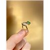 Image 2 : 18k Gold Emerald and Diamond Ring