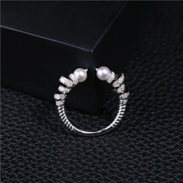 18K Gold Pearl Ring