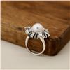 Image 4 : 18K Gold Pearl Ring-Pendant 2-in-1