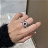 Image 6 : 18K Gold Unheated Ruby Ring