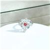 Image 1 : 18K Gold Ruby Heart Ring