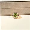 Image 1 : 18K Gold Peridot Ring