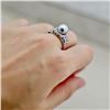 Image 3 : 18K Gold Tahitian Pearl Ring