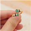 Image 2 : 18K Gold Emerald Ring