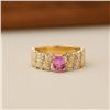 18K Gold Pink Sapphire Ring