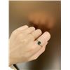 Image 6 : 18K Gold Green Sapphire Stacking Ring