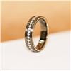 18K Gold Black Gold Diamond Ring