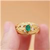Image 1 : 18K Gold Emerald Ring
