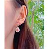 Image 2 : Pink Diamond Teardrop Earrings