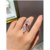 Image 3 : Unheated Pigeon Blood Ruby Diamond Ring