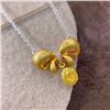 Image 1 : Yellow Diamond Bow Necklace
