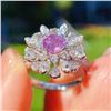 Image 2 : Natural Unheated Pink Sapphire Ring