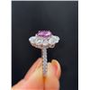 Image 3 : Natural Unheated Pink Sapphire Straight Band Ring