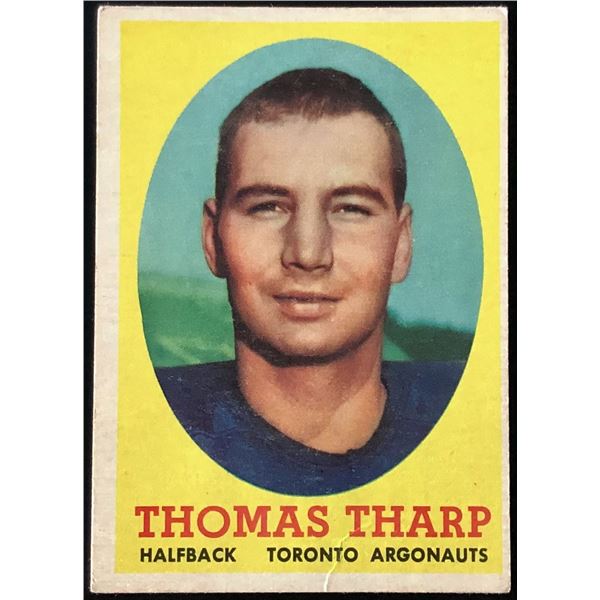 1958 O-PEE-CHEE CFL CORKY THARP (HOF) ROOKIE CARD