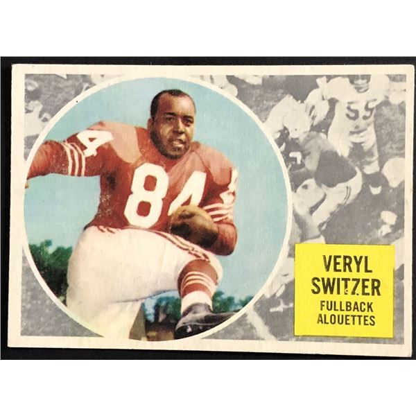 1960 TOPPS CFL VERYL SWITZER