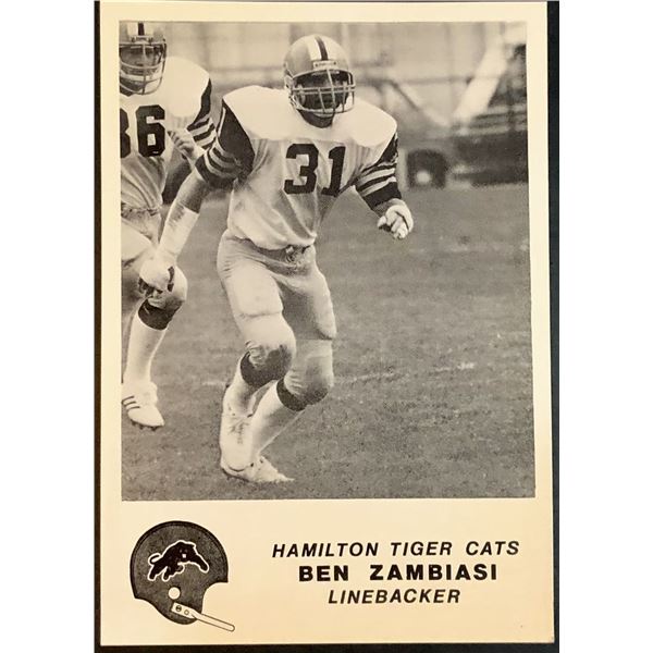 1981 JOGO CFL BEN ZAMBIASI (HOF)