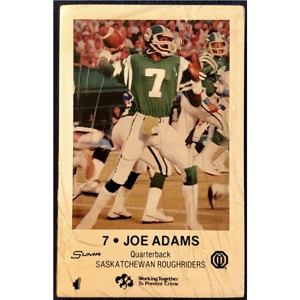 1982 SASKATCHEWAN ROUGHRIDERS POLICE SET