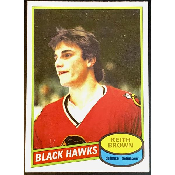 1980-81 O-PEE-CHEE KEITH BROWN ROOKIE CARD