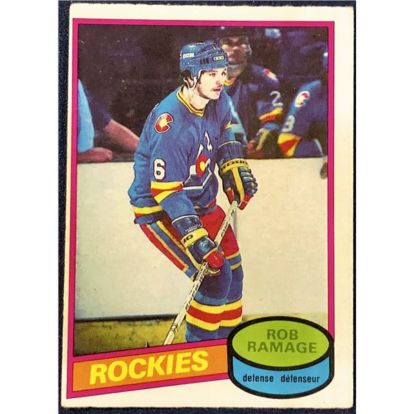 1980-81 O-PEE-CHEE ROB RAMAGE ROOKIE CARD