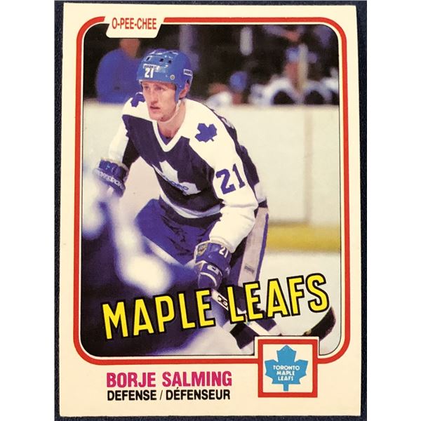 1981-82 O-PEE-CHEE BORJE SALMING (HOF)
