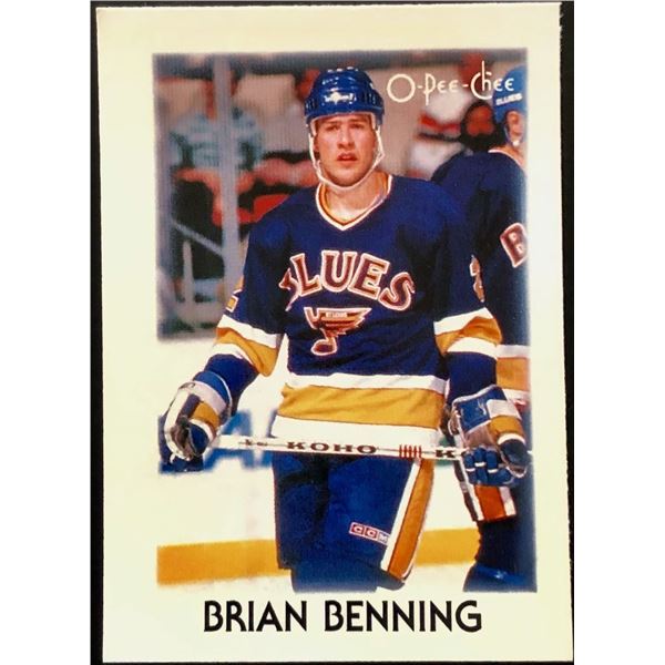 1987-88 O-PEE-CHEE BRIAN BENNING ROOKIE CARD