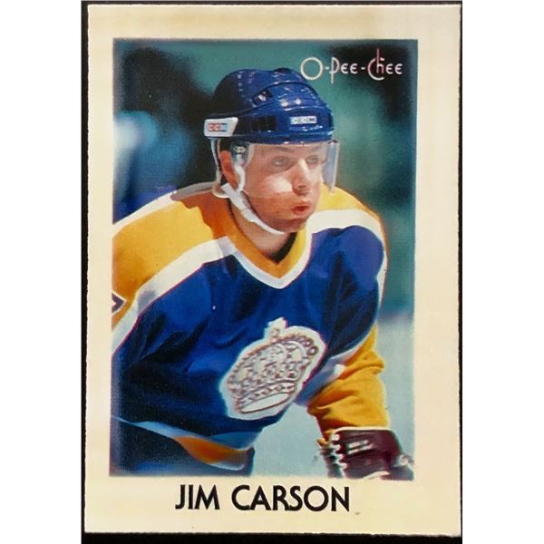 1987-88 O-PEE-CHEE JIMMY CARSON ROOKIE CARD