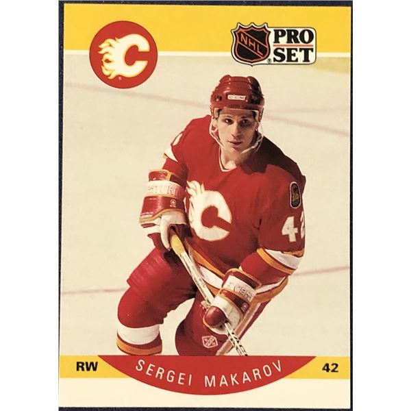 1990-91 PRO SET SERGEI MAKAROV (HOF) ROOKIE CARD