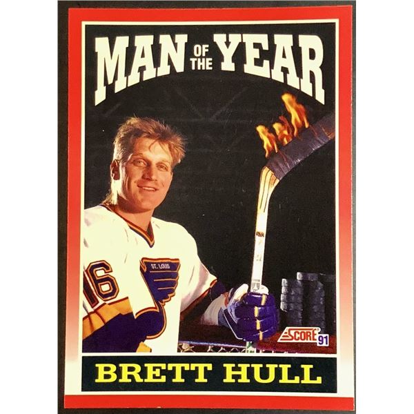 1991-92 SCORE BRETT HULL (HOF)