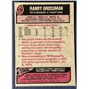Image 2 : 1977 TOPPS RANDY GROSSMAN ROOKIE CARD