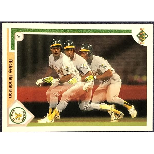 1991 UPPER DECK RICKEY HENDERSON (HOF)