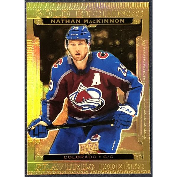 2022 UPPER DECK GOLD ETCHING NATHAN MacKINNON
