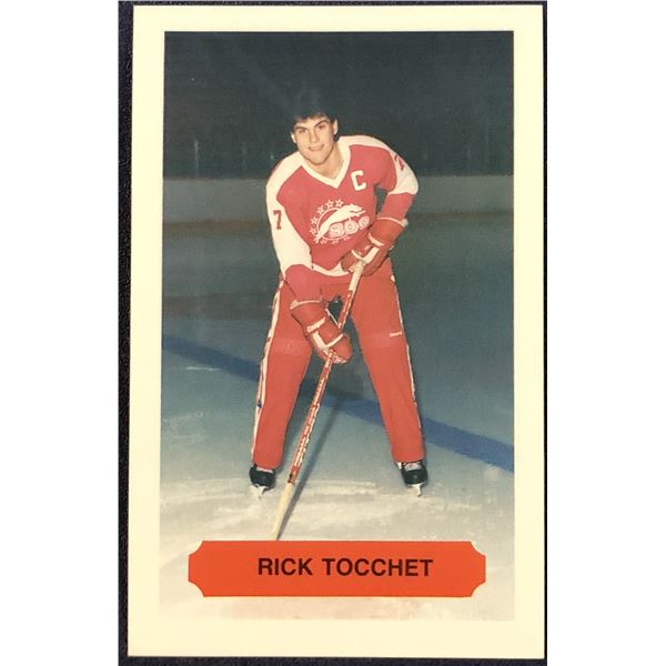 1983-84 SOO GREYHOUNDS POLICE CARD - RICK TOCCHET