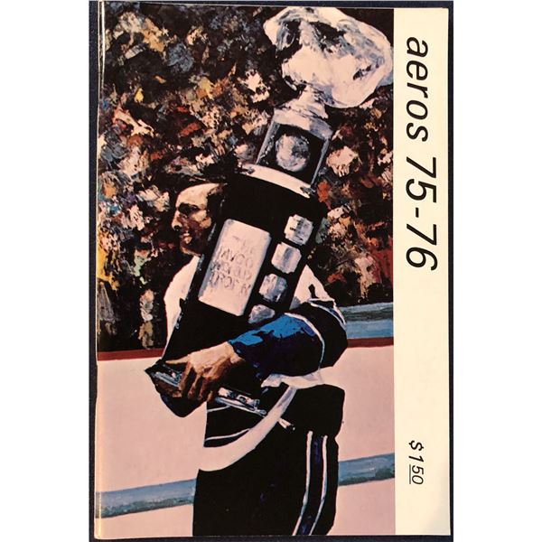 1975-76 WHA HOUSTON AEROS MEDIA GUIDE
