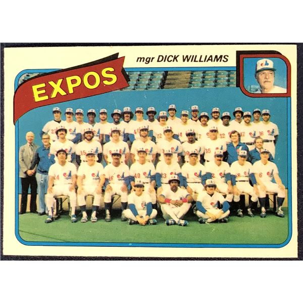 1980 O-PEE-CHEE MONTREAL EXPOS