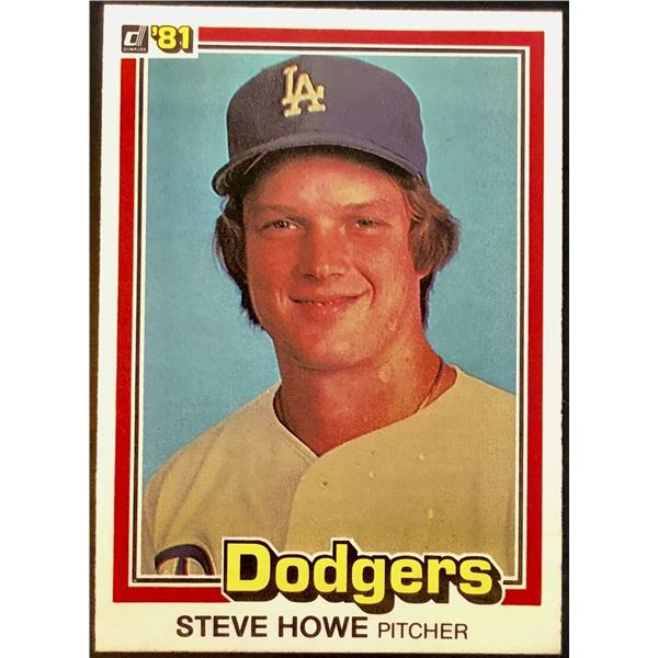 1981 DONRUSS STEVE HOWE ROOKIE CARD